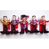 The Wiggles Dolls Set of 5 - Plush Figures - Sam, Anthony, Captain Feathersword, Jeff, Murray