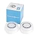 Beauty AngelsTM Compatible Replacement Facial Cleansing Brush Heads (2-Pack) designed for Sensitive Skin, fits Mia Mia2 Mia3 (Aria), SMART Profile Alpha Fit Pro Plus and Radiance Cleansing Systems