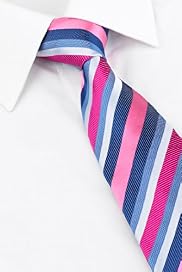 Ultimate Pure Silk Textured Multi-Striped Woven Tie