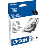 Epson T048120 Black Ink Cartridge (Stylus Photo R300, R300M, and RX500 Printers)
