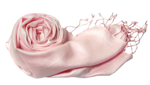 Soft and Silky Beautiful Viscose Pashmina Babypink Shawl/ Wrap 28" X 78"