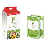 Canon EP100 - EP100 Easy Photo Ink/Paper Set, 100 4 x 6 Sheets, 100 Page Yi ....