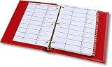 Refillable Address Book in london red lizard calfskin leather