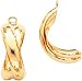 14K Yellow Gold X Earring Jackets Polished Jewelry