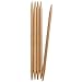 ChiaoGoo Double Point 6-inch (15cm) Bamboo Dark Patina Knitting Needle; Size US 5 (3.75mm) 1036-5