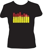 Elektro T-qualizer Electronic Flashing T-Shirt (Sound Reactive)   Small