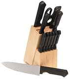 Farberware Classic Series 13-Piece Knife Set in Natural Wood Block