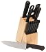 Farberware Classic Series 13-Piece Knife Set in Natural Wood Block