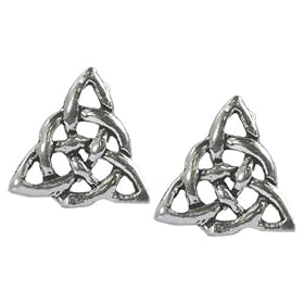 Stud Earrings Sterling Silver - Celtic Knot by 