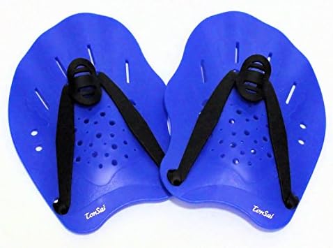 Contoured Swim Training Paddles Counter Swim Training Aid (Blue)