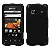 Solid Black Hard Protector Case Cover For Samsung Galaxy Prevail M820