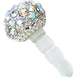 Leegoal 1pc 3.5mm Ab Crystal Ball Anti Dust Plug Stopper for Iphone4/4s Cellphone