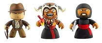 Indiana Jones Movie Hasbro Set of 3 Mighty Muggs (Indiana, Mola Ram and Cairo Swordsman)