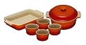 Le Creuset Stoneware Wedding Gift Set, 6 Piece, Volcanic