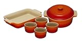 Le Creuset Stoneware Wedding Gift Set, 6 Piece, Volcanic