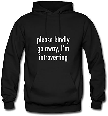 Comfortable Designed Black Men Please Kindly Go Away, I'm Introverting Casual Hoody X-large