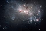 Magellanic Dwarf Irregular Galaxy NGC 4449 in the Constellation Canes Venatici , 72x48