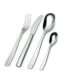 A di Alessi Knifeforkspoon Cutlery Set, Monoblock, Polished, 4 Piece, (AJM22S4M)