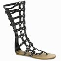 Ladies Strappy Gladiator Tall Boot Sandals