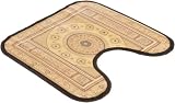 Carnation Home Fashions Bamboo Contour Bathroom Floor Mat, Oasis Pattern