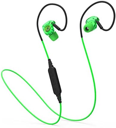XIONG Wireless Bluetooth 4.1 Fitness Headphones Stereo Water Proof Headphones Noise Cancelling Earbuds for running,Gym (Green)