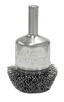 Weiler 10035 Circular Flared Crimped Wire End Brush, 1-1/4