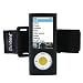 Tuneband, Grantwood Technology's Armband, Silicone Skin, and Screen Protector for iPod Nano 5th Generation (8GB/16GB/Camera, FITS NEW IPOD NANO), Black