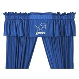 Sports Coverage NFLLionsDV Detroit Lions Drapes and Valance