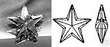 20mm Swarovski Strass Crystal Star 6721