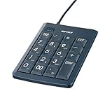 バッファローコクヨサプライ BUFFALO パンタグラフテンキー USB2.0Hub2ポート付 19mmピッチ ブラック BTKU2H03PBKA