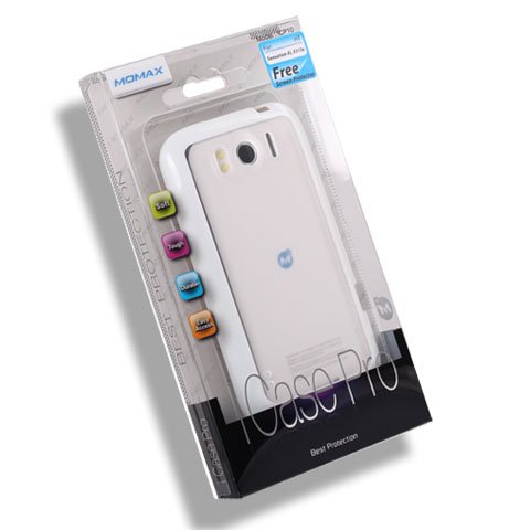 [Momax Product] Brand New Momax All White iCase Pro Case Cover+Screen Protector FOR HTC Sensation XL X315e