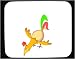 Mouse Pad with cock, pecking, rooster, cartoons, chicken, cartoon, animal
