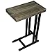 The Alex C Table/End Table/Laptop Stand, Solid Wood Top w/Black Welded Steel