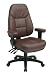 Office Star WorkSmart Professional Dual Function Ergonomic High Back Eco Leather Chair, Burgundy