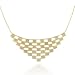 14K Gold Designer Graduated Beaded Necklace - 17