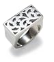 Sterling Silver Cutout Ring by Lois Hill