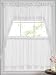 Ribbon Eyelet 24" Tier Curtain - White