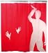 Kikkerland Psycho Shower Curtain, 72-Inch by 72-Inch