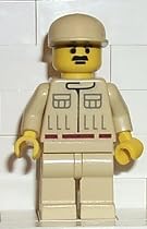LEGO Star Wars Mini-Figure Rebel Engineer (Biege Overalls, w/Moustache)