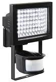 from Ranex Ranex 4.5 Watt 60 X Led Outdoor Led Floodlight in Black Aluminium and Glass with Movement Sensor Model XQ1006