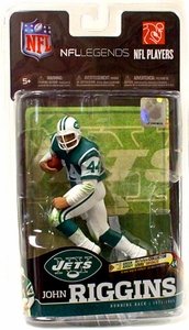 McFarlane Toys NFL Sports Picks Legends Series 6 Action Figure John Riggins (New York Jets) Green Jersey Bronze Collector Chase