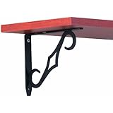 John Sterling RP-0090-7BK Colonial Shelf Bracket, 7-Inch, Black
