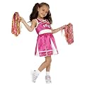 Cheerleader Costume includes Dress and Pom Poms (Medium)