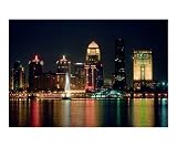 Louisville Skyline Places Photographic Poster Print by Anna Maria Miller, 20x16