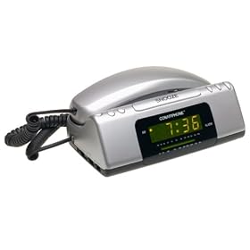 Conair TCR200MS Clock Radio Telephone (Metallic Silver) by Conair