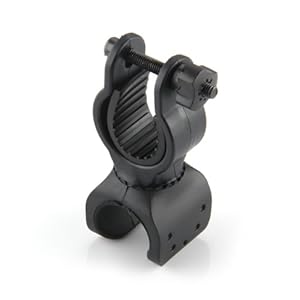 Bike Bicycle LED Light Flashlight Torch Rotation Mount Clamp Holder