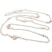 Rocawear Rose Gold Tone Opera Rw Logo Necklace