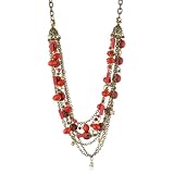 Sparkling Sage Boho Coral Multi-Stone Chain Ne