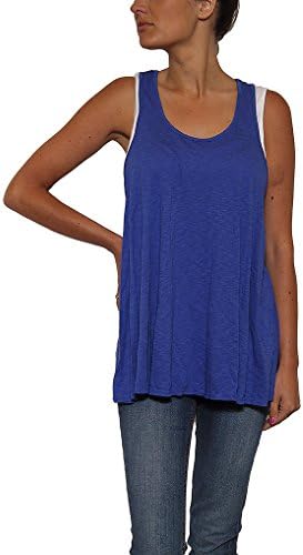 Women's Michael Stars Luxe Slub Racerback Scoop Tank in Crest Size O/S