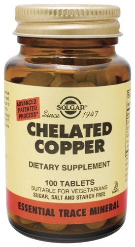 Solgar - Chelated Copper, 100 tablets